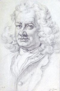 Retrato do Capitão Thomas Coram (c.1668-1751), 1768 (lápis)